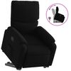 vidaXL Sillón reclinable elevable tela negro