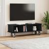 vidaXL Soporte de TV Roble Negro 100 x 35 x 35 cm Madera de ingenier&iacute;a