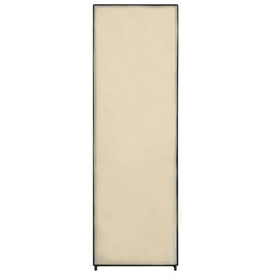 vidaXL Armario de tela color crema 87x49x159 cm