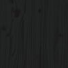 vidaXL Cabecero de cama madera maciza de pino negro 185,5x4x100 cm