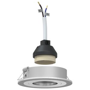 vidaXL Foco 24 pcs Plateado 9 x 9 x 2 cm Aluminio