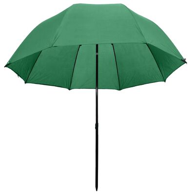 vidaXL Paraguas de pesca verde 300x240 cm
