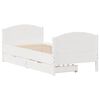 vidaXL Estructura cama sin colch&oacute;n madera maciza pino blanca 100x200cm