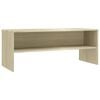 vidaXL Mueble de TV madera contrachapada color roble 100x40x40cm