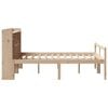 vidaXL Cama con estanter&iacute;a sin colch&oacute;n madera maciza de pino 140x190cm