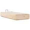 vidaXL Estructura de Cama Ottoman Natural 80 x 200 cm Pino macizo