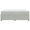 vidaXL Estructura de cama con colch&oacute;n Gris Claro 160 x 200 cm tela