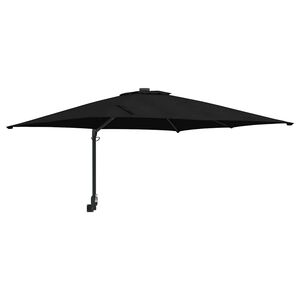 vidaXL Sombrilla de jard&iacute;n Negro 248,5 x 247,5 x 160 cm