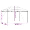 vidaXL Tienda de fiesta plegable Pop-Up taupe 440x292x315 cm