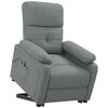 vidaXL Sill&oacute;n elevable tela gris oscuro