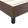 vidaXL Estructura de cama con somier cuero sint&eacute;tico marr&oacute;n 140x200cm
