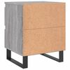vidaXL Mesita de noche 2 uds madera ingenier&iacute;a gris Sonoma 40x35x50 cm