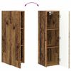vidaXL Mueble de TV Montado en la Pared 2 pcs Madera Vieja