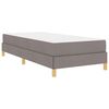 vidaXL Cama tipo Box Spring con colch&oacute;n Taup&eacute; 100 x 200 cm tela