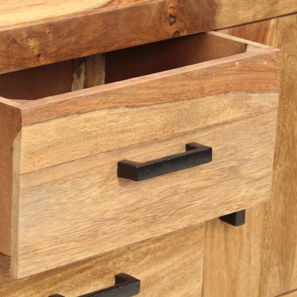 vidaXL Aparador de madera maciza de acacia 118x28x75 cm