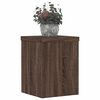 vidaXL Soportes de plantas 2 uds madera marr&oacute;n roble 15x15x20 cm