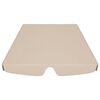 vidaXL Dosel de repuesto columpio de jardín beige 188/168x145/110 cm