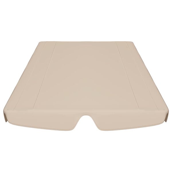 vidaXL Dosel de repuesto columpio de jardín beige 188/168x145/110 cm