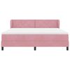 vidaXL Cama tipo Box Spring con colch&oacute;n Rosa 180 x 200 cm Terciopelo