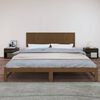 vidaXL Cabecero de cama madera maciza pino marr&oacute;n miel 204x3x60 cm