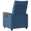 vidaXL Sillón reclinable de tela azul