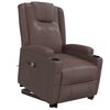 vidaXL Sill&oacute;n elevable cuero sint&eacute;tico marr&oacute;n