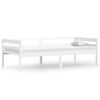 vidaXL Estructura de cama sin colch&oacute;n madera de pino blanco 90x200 cm