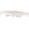 vidaXL Estructura de cama sin colch&oacute;n madera de pino blanca 140x190 cm