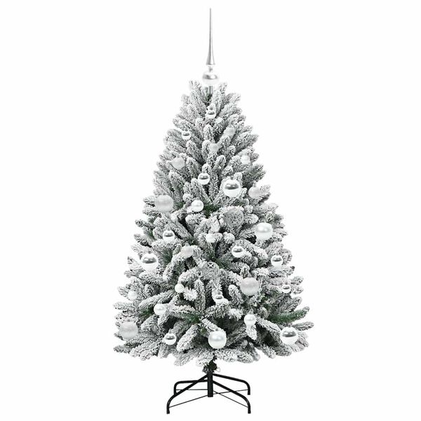 vidaXL Árbol de Navidad artificial Verde y 120 cm PVC y Metal