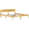 vidaXL Estructura de cama de madera maciza reciclada 160x200 cm