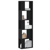 vidaXL Librer&iacute;a 5 niveles madera ingenier&iacute;a negra 45x23,5x162,5 cm