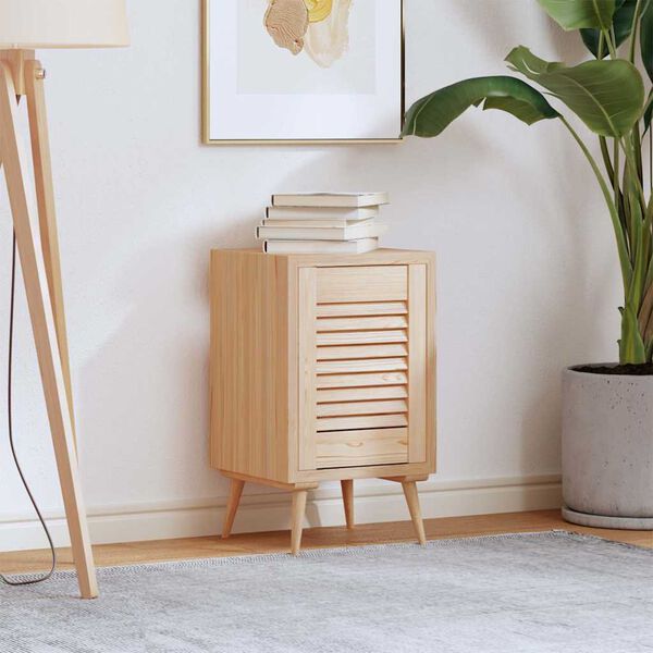 vidaXL Puerta de armario de lamas madera de pino maciza 39,5x29,5 cm