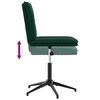 vidaXL Silla de comedor de terciopelo verde oscuro