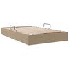 vidaXL Cama con almacenamiento Capuchino 120 x 200 cm Cuero sint&eacute;tico