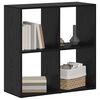 vidaXL Librer&iacute;a Roble Negro 69,5 x 29 x 69,5 cm Madera de ingenier&iacute;a