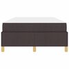 vidaXL Estructura de cama con colch&oacute;n Marr&oacute;n Oscuro 120 x 200 cm tela