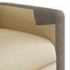 vidaXL Sillón de masaje reclinable de tela crema