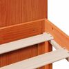 vidaXL Cama con estanter&iacute;a sin colch&oacute;n madera maciza marr&oacute;n 180x200cm