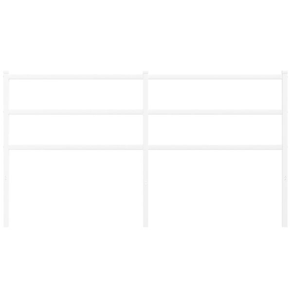 vidaXL Cabecero de metal blanco 160 cm
