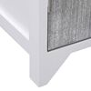 vidaXL Mueble de ba&ntilde;o madera de paulownia blanco y gris 46x24x116 cm
