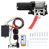 vidaXL Cabrestante el&eacute;ctrico placa montaje gu&iacute;a de rodillo 12V 1360KG
