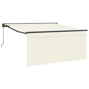 vidaXL Toldo retr&aacute;ctil Crema 300 x 250 cm Poli&eacute;ster y Aluminio
