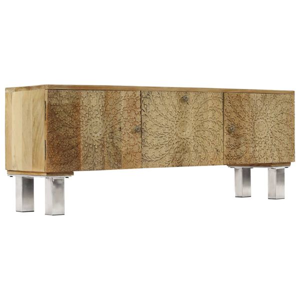 vidaXL Mueble para TV de madera maciza de mango 118x30x45 cm