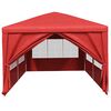 vidaXL Carpa de fiesta con pared Rojo 600 x 300 x 255 cm PE y acero