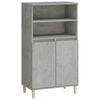 vidaXL Aparador alto Gris Hormig&oacute;n 60 x 36 x 110 cm