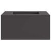 vidaXL Taz&oacute;n de fuego Negro 60 x 60 x 30 cm Acero autopatinable
