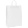 vidaXL Bolsas de papel con asas 250 uds blanca 32x12x42 cm