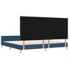 vidaXL Estructura de cama con cabecera Azul 200 x 200 cm tela