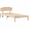vidaXL Estructura de cama Natural 90 x 190 cm Madera de pino macizo