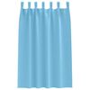 vidaXL Cortinas Opacas con Anillas 2 pcs Azul Claro 175 x 140 cm